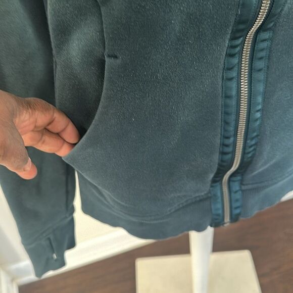 Lululemon Scuba Full Zip Green Hooded Sweat Jacket 6 - Picture 3 of 9